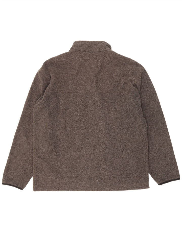 Marks & Spencer Herre Fleecejakke UK 38 Medium Grey Polyester