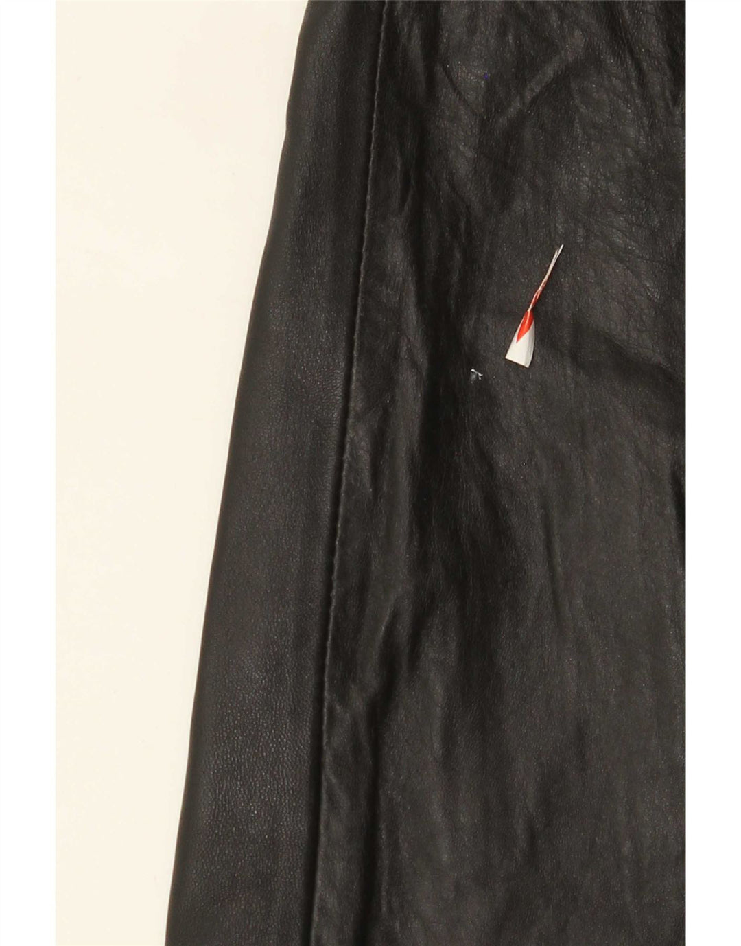 Vintage lædernederdel til kvinder W28 Medium Black