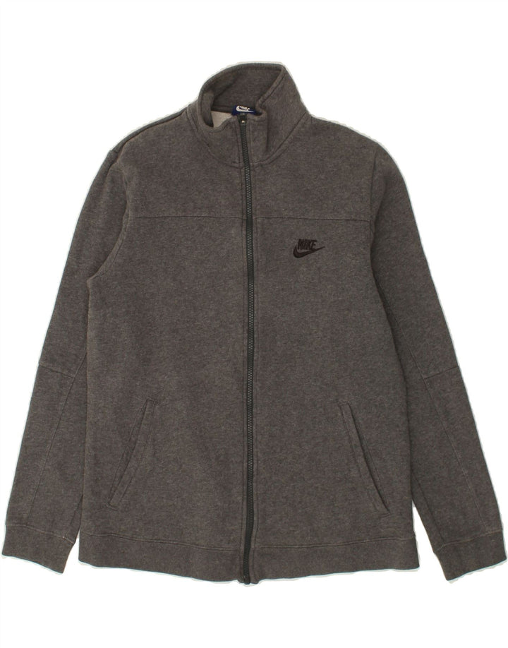 NIKE Womens Tracksuit Top Jacket UK 14 Medium Grey Cotton Vintage Nike and Second-Hand Nike from Messina Hembry 