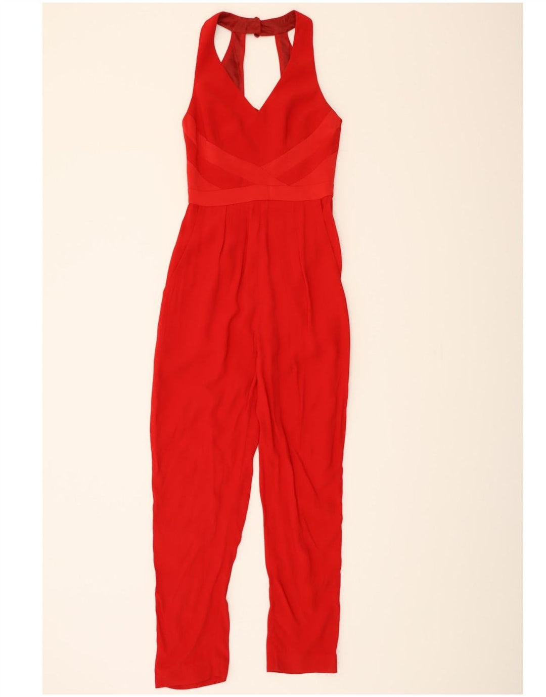 COAST Womens Sleeveless Playsuit UK 6 XS Red Viscose Vintage Coast and Second-Hand Coast from Messina Hembry 