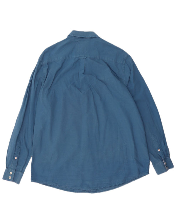 Crew Clothing Herre Classic Fit skjorte XL blå bomuld
