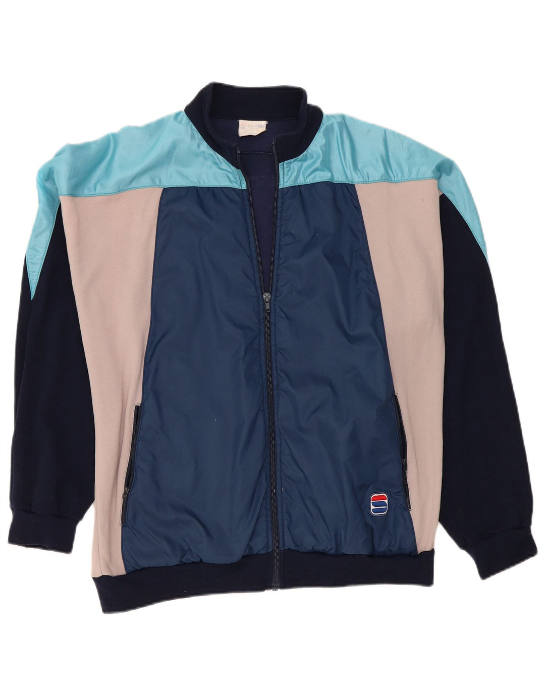 Sportful Herre træningsdragt Topjakke IT 52 Large Navy Blue Colourblock