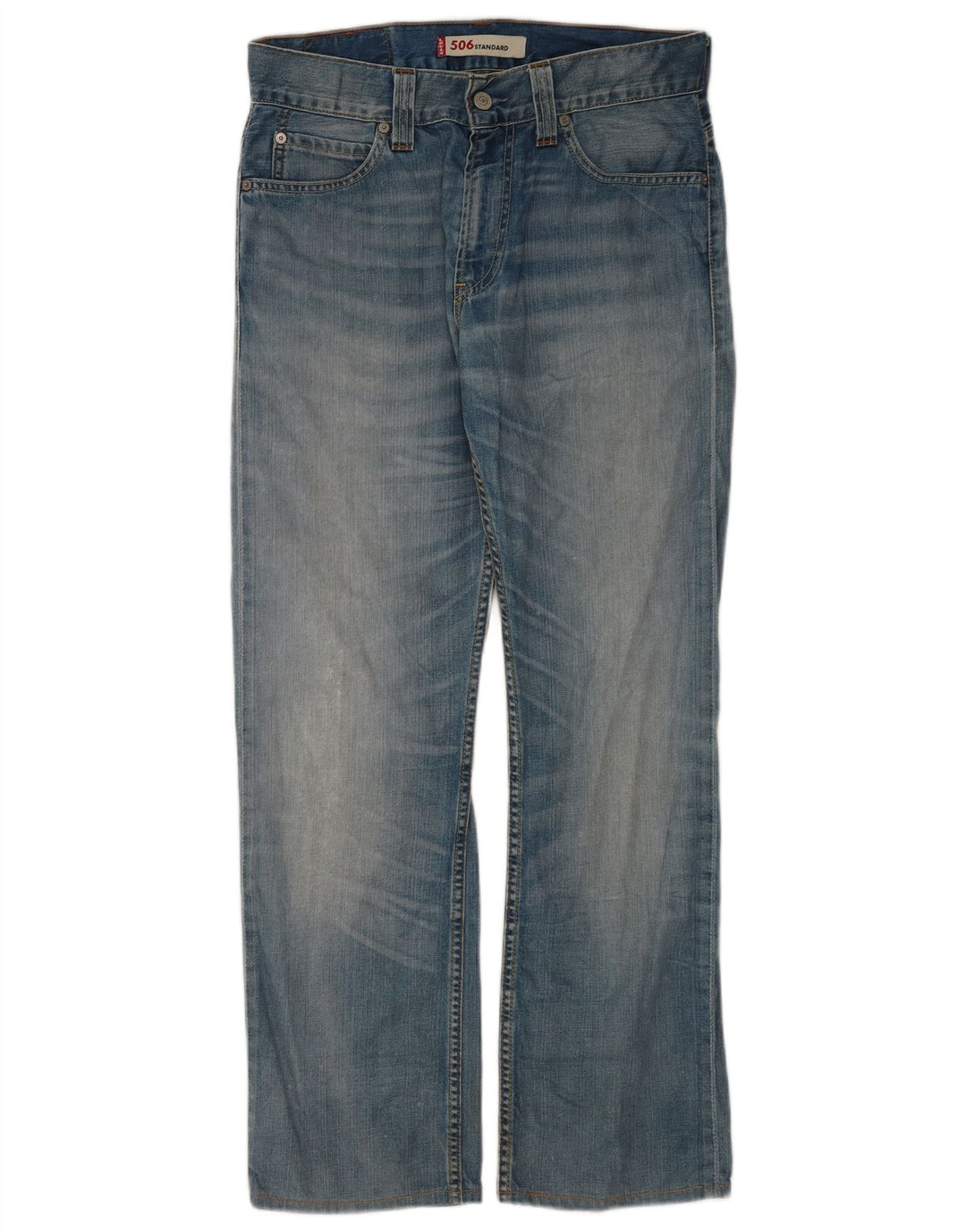Levi's Herre 506 Straight Jeans W31 L30 Blå Bomuld