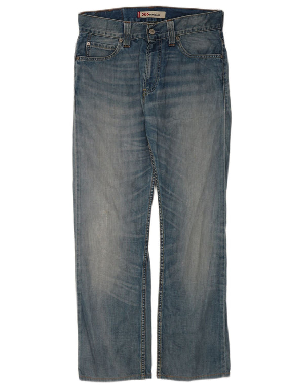 Levi's Mens 506 Straight Jeans W31 L30 Blue Cotton