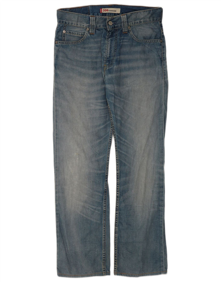 Levi's Herre 506 Straight Jeans W31 L30 Blå Bomuld