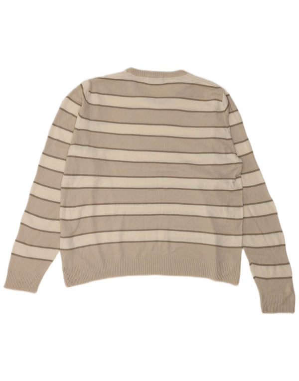 Marks & Spencer Herre Blue Harbor Crew Neck sweater Medium Beige