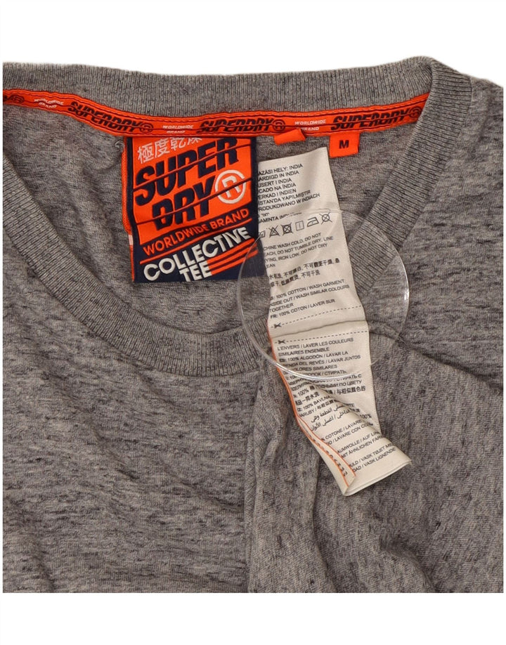 Superdry T-shirt top mellem grå bomuld til mænd