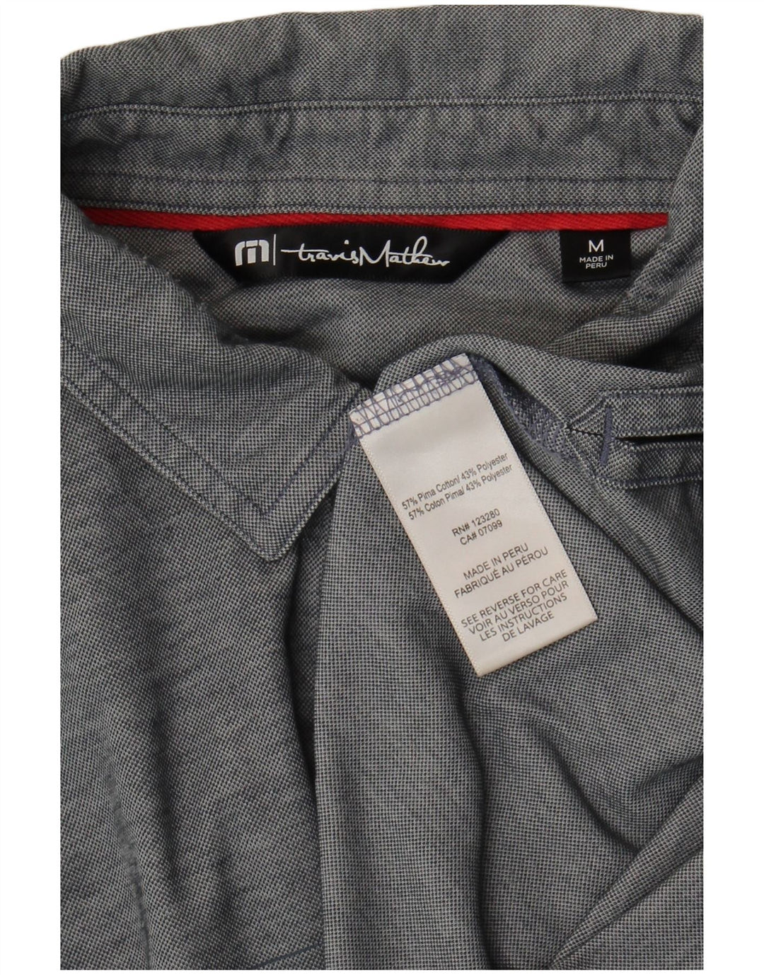 Travis Mathew herre poloshirt mellemgrå stribet bomuld