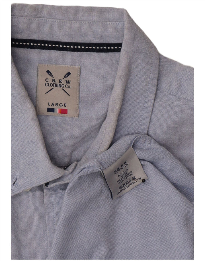 Crew Clothing Herreskjorte Stor Blå Bomuld