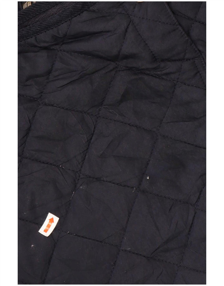 Joules Herre Quiltet Jakke UK 44 2XL Navy Blue Polyester
