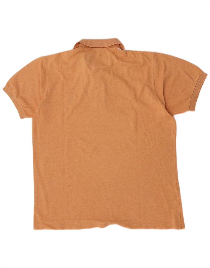 Lacoste herre poloshirt størrelse 4 Medium Orange Colourblock Bomuld
