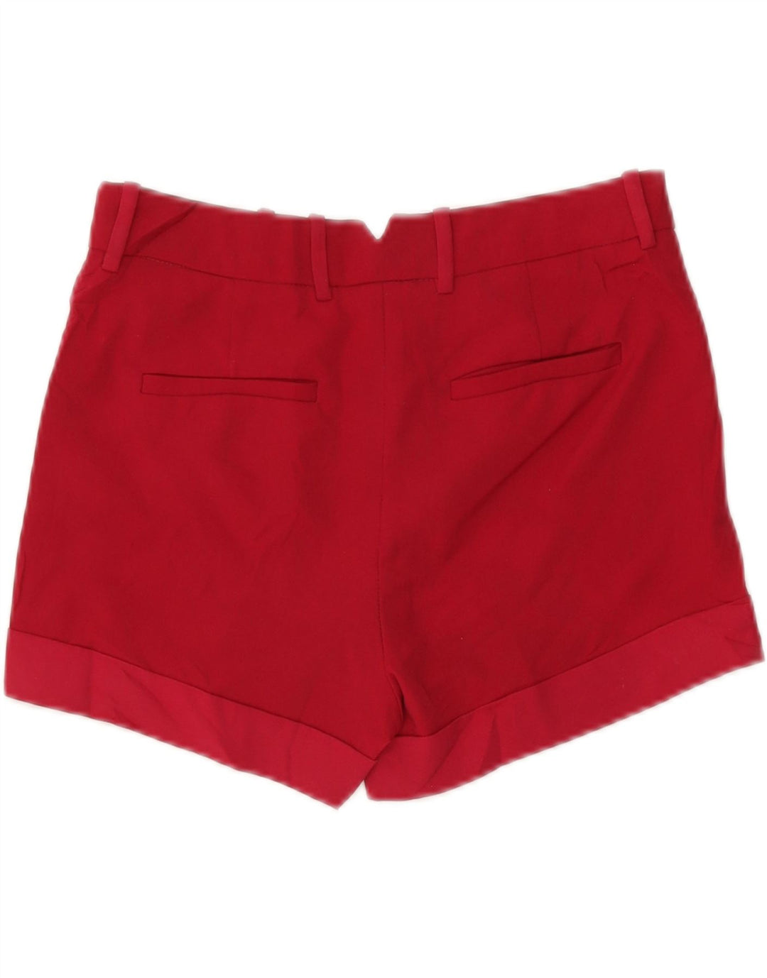 Zara Chino Shorts Små W26 Rød Polyester til kvinder