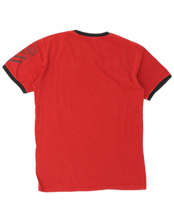 Hard Rock Cafe Mens Munich Graphic T-Shirt Top Medium Red Cotton
