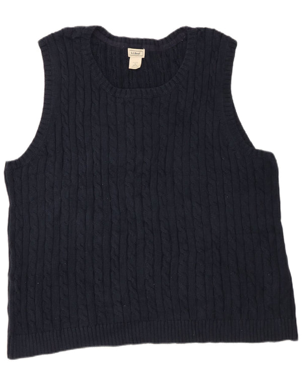L.L.Bean herrevest tanktop 3XL marineblå bomuld