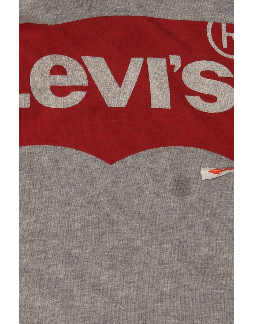 Levi's Grafisk hættetrøje til mænd mellemgrå flækket bomuld