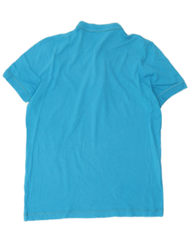 Hollister herre poloskjorte stor blå bomuld
