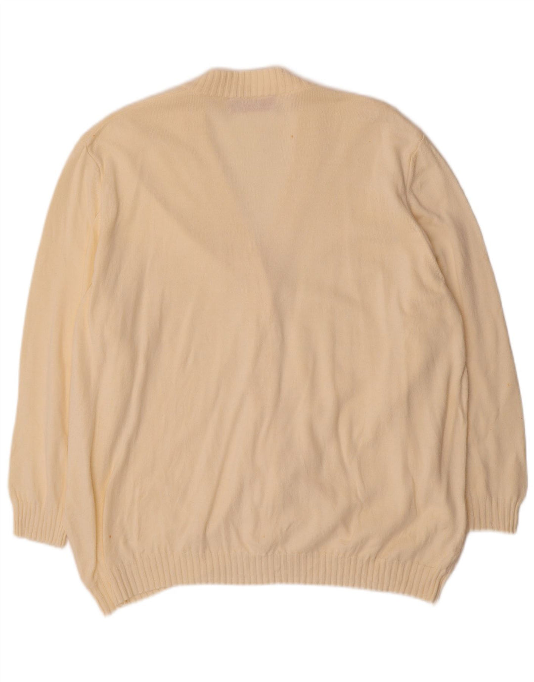 Stefanel Dame Cardigan Sweater UK 18 XL Beige