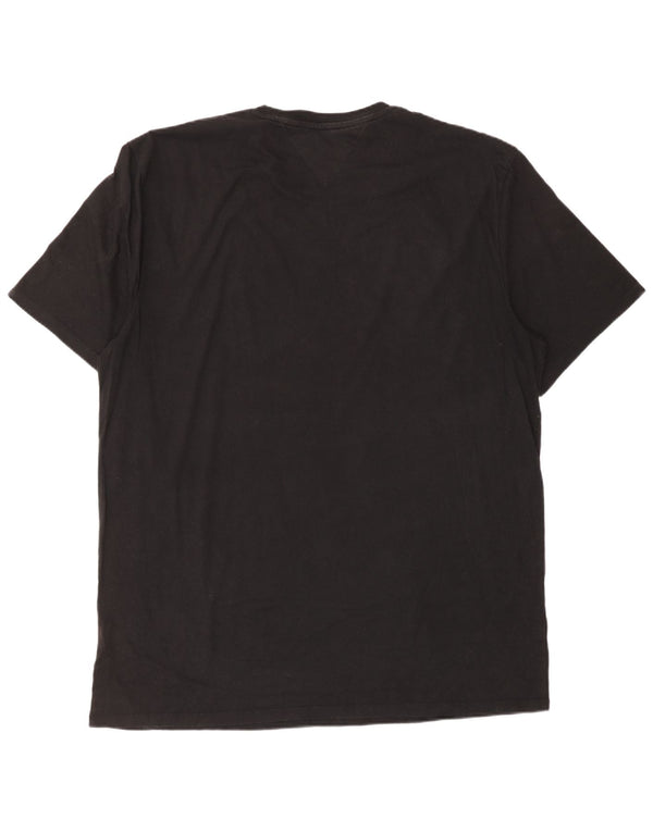 Tommy Hilfiger Herre T-Shirt Top 2XL Sort Bomuld