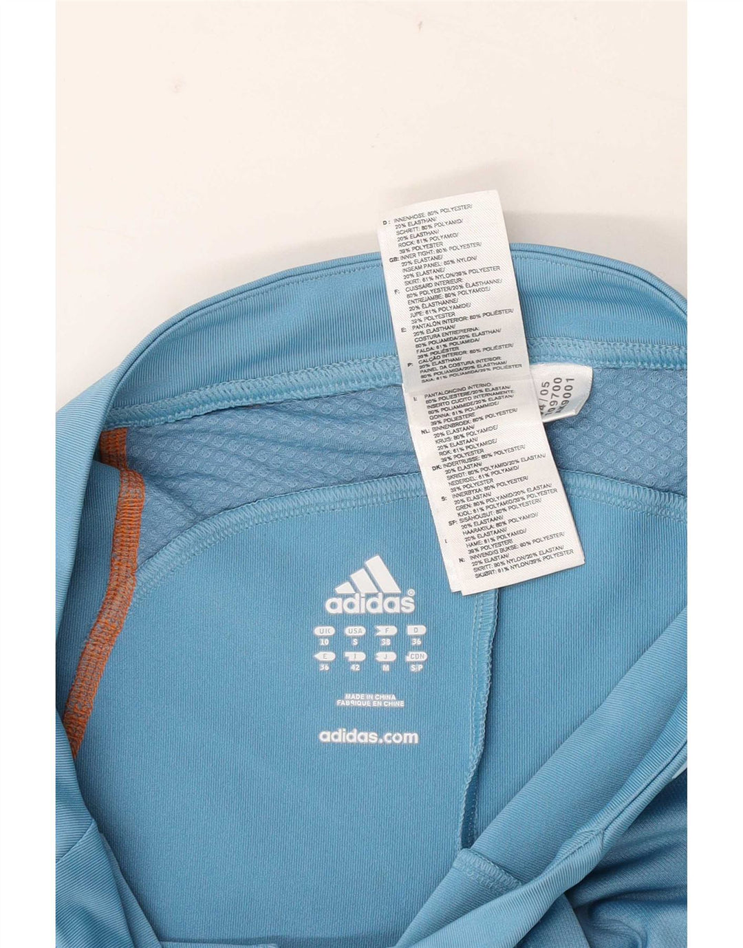 Adidas Womens Skort UK 10 Small Blue Polyester