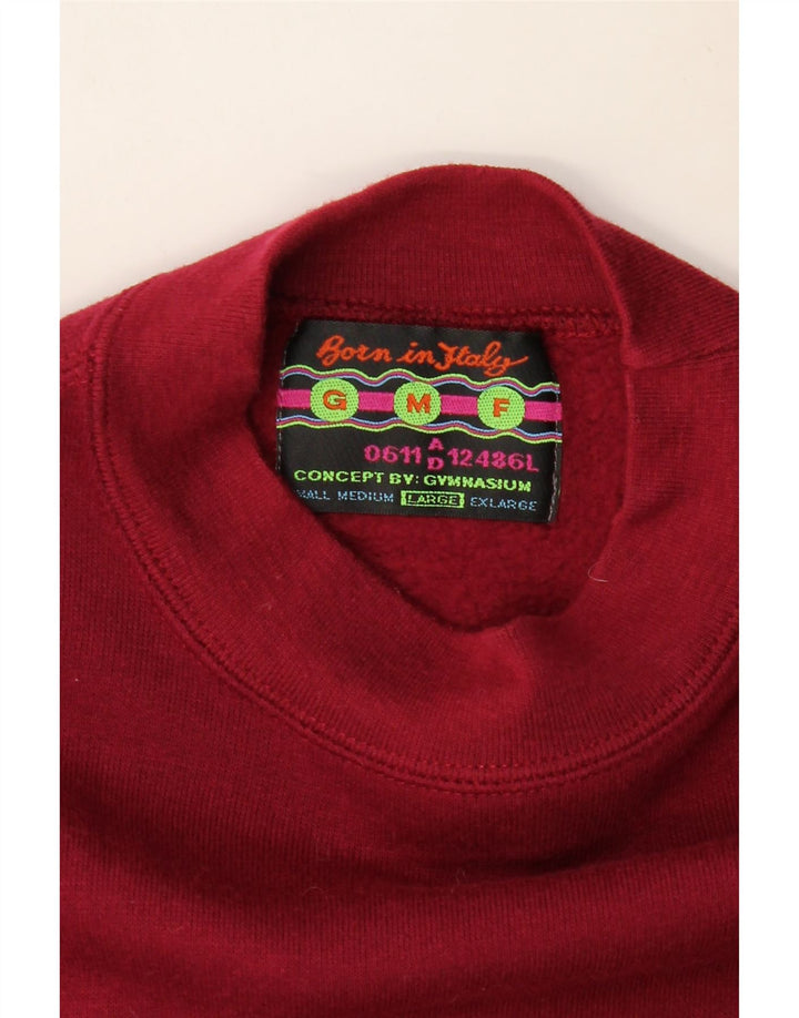 GYMNASIUM Herre grafisk sweatshirt jumper Large Burgundy