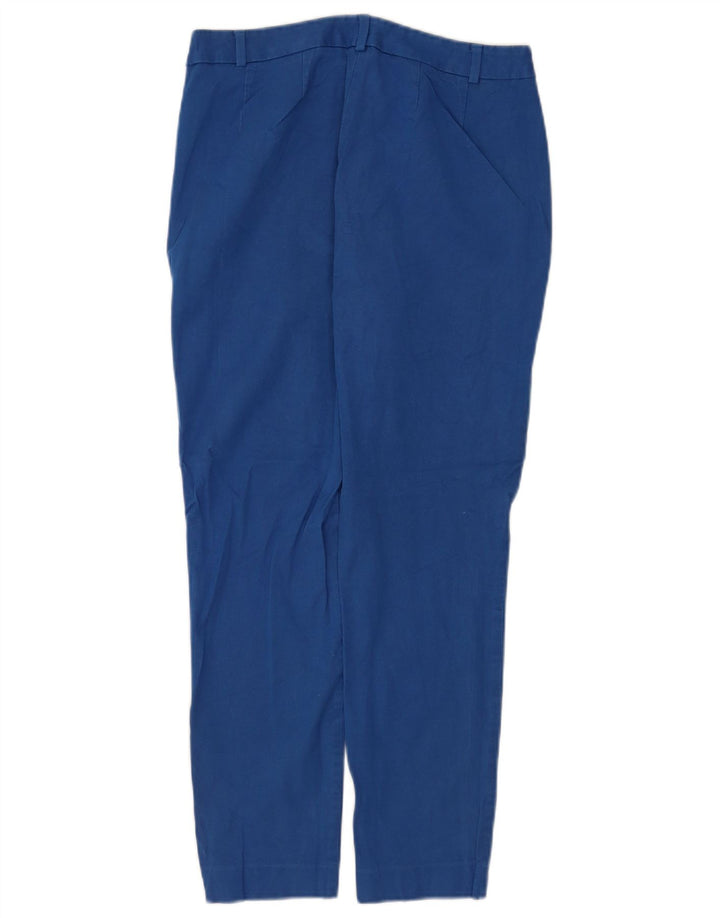 Marks & Spencer Dame Slim Trousers UK 12 Medium W30 L28 Blå Viscose