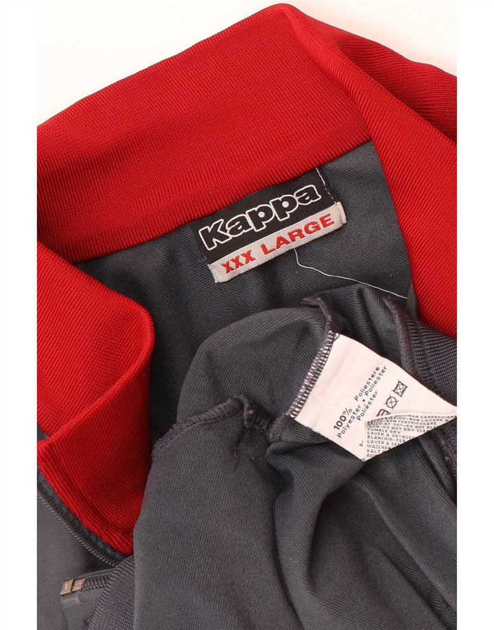 Kappa Træningsdragt til mænd Topjakke 3XL Grå Colourblock Polyester