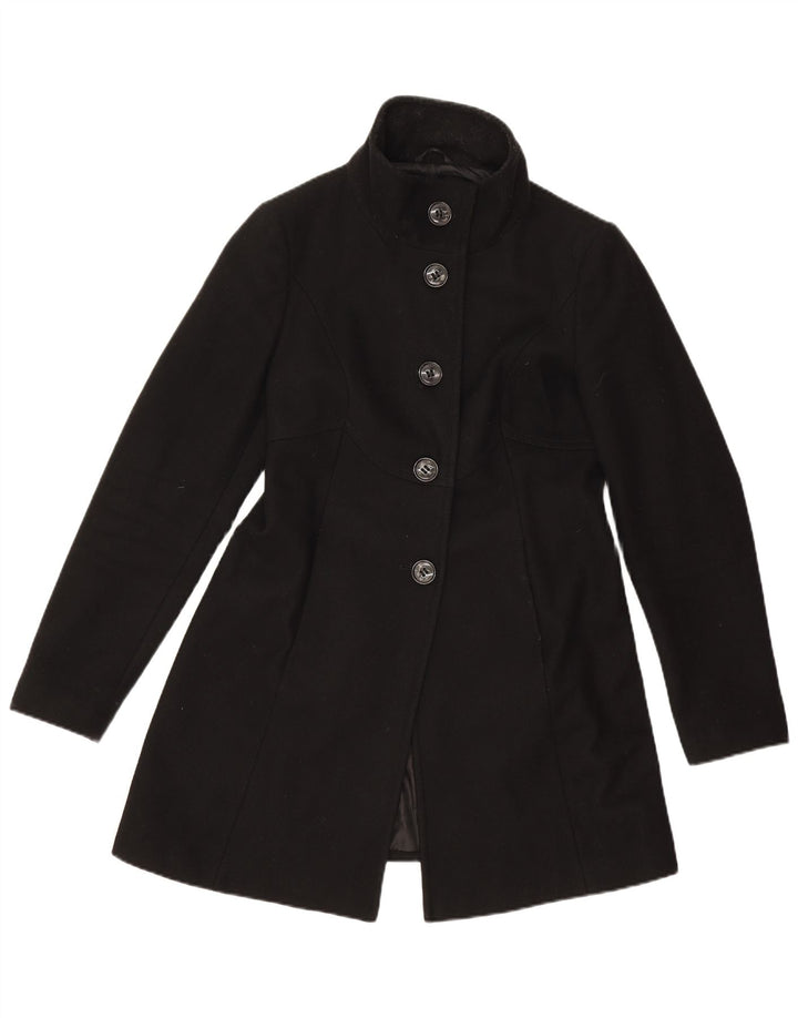 Benetton Dame Overfrakke IT 44 Medium Sort Uld