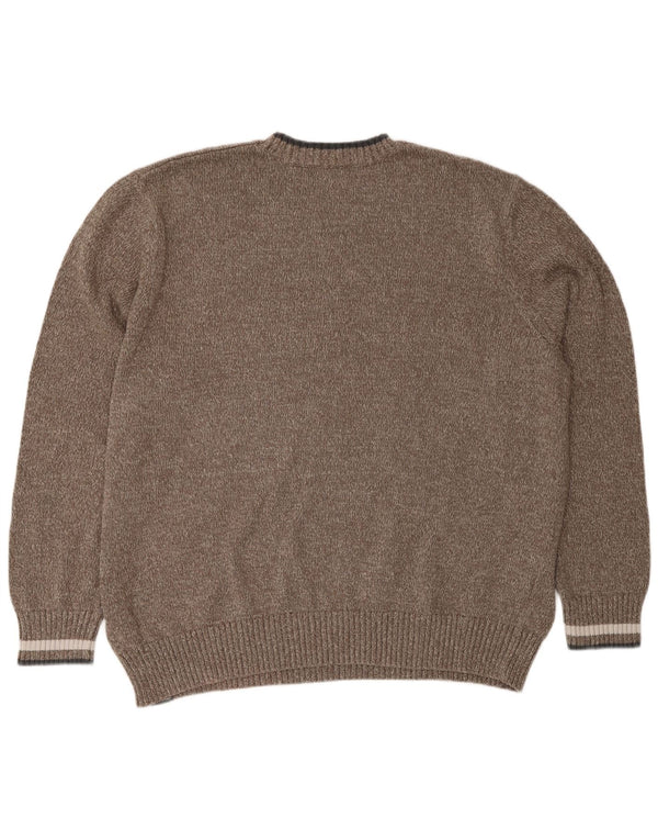 Eddie Bauer Herre rund hals sweater 2XL brun bomuld