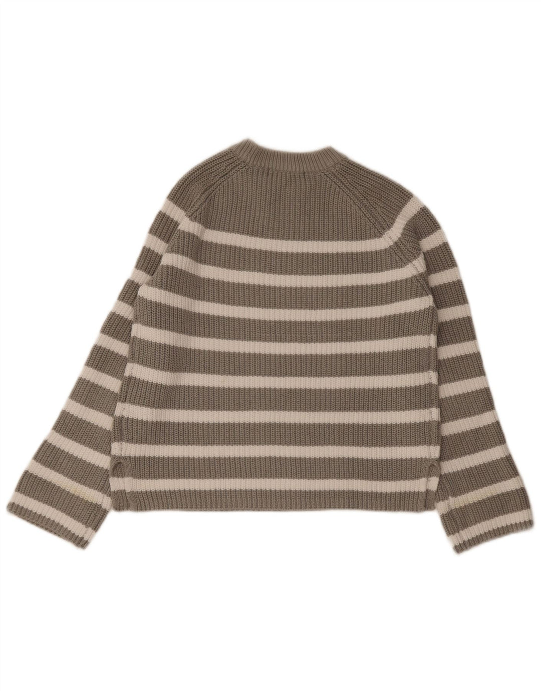 Marks & Spencer Dame sweater med rund hals DK 10 Små grå stribet