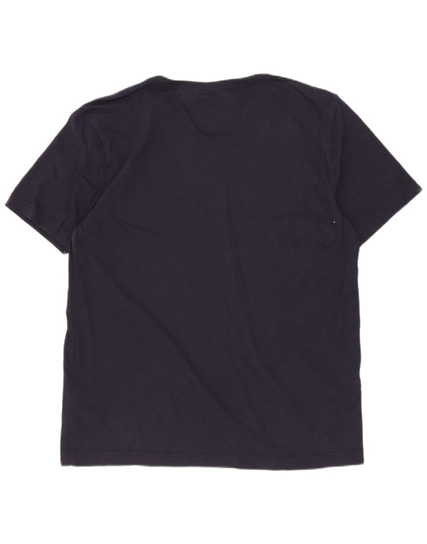 Tommy Hilfiger Herre T-Shirt Top XL Marineblå Bomuld
