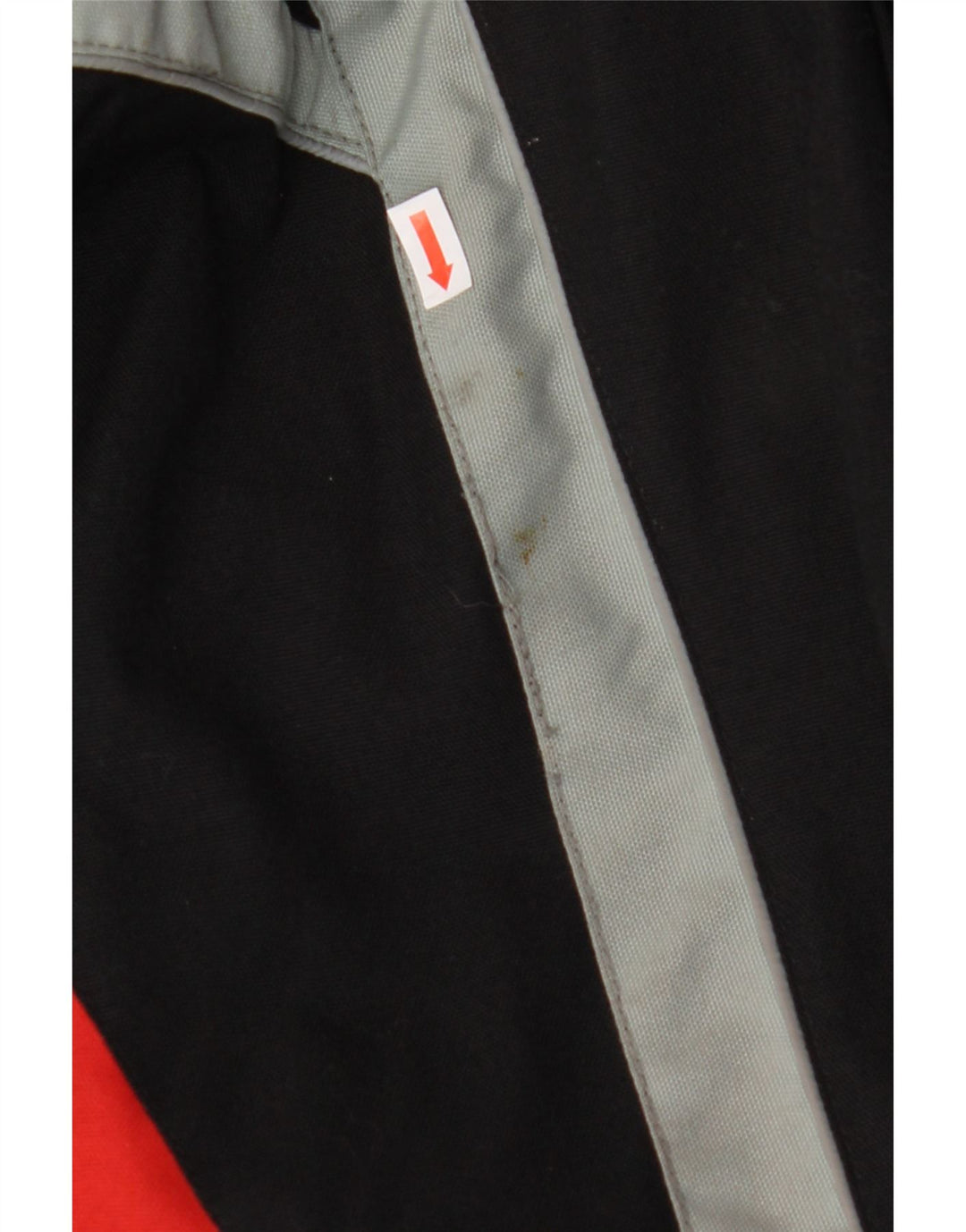 VINTAGE Mens Graphic Windbreaker Jacket UK 44 2XL Black Colourblock Vintage Vintage and Second-Hand Vintage from Messina Hembry 