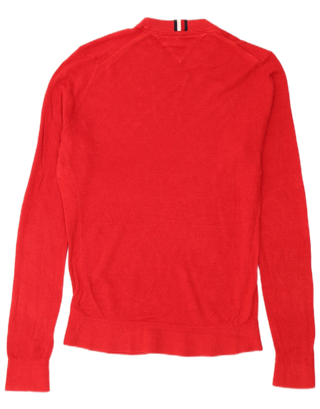 TOMMY HILFIGER Herre sweater med rund hals, stor rød bomuld