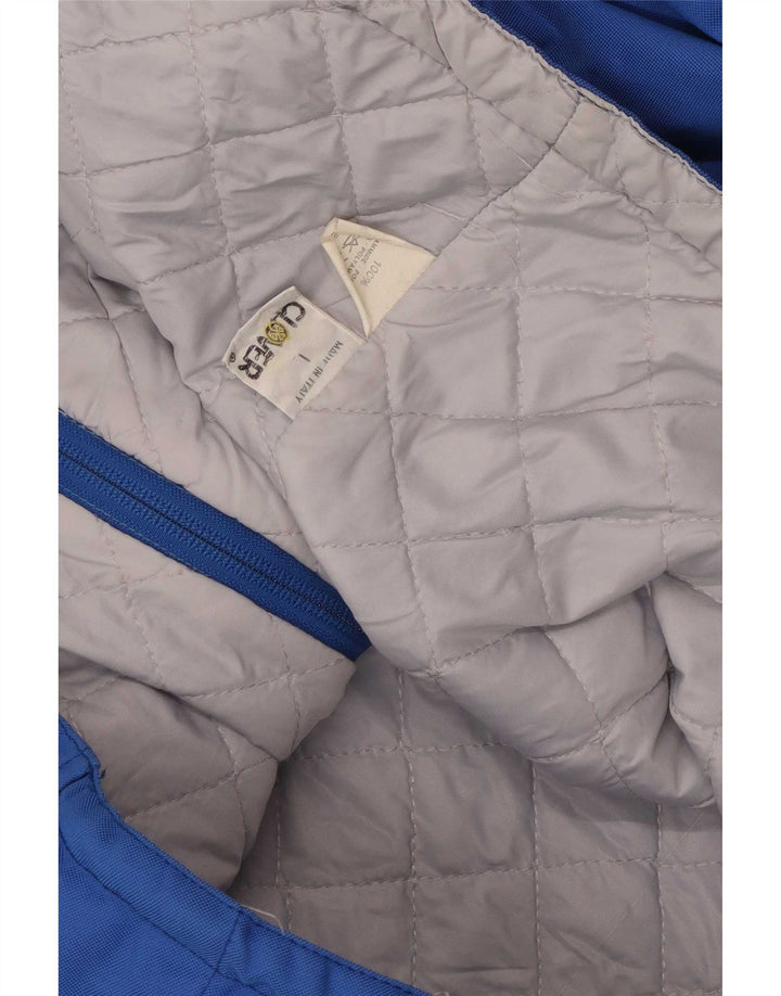 Clover Herre Graphic Racer Jacket UK 40 Large Blue Colourblock Polyamid