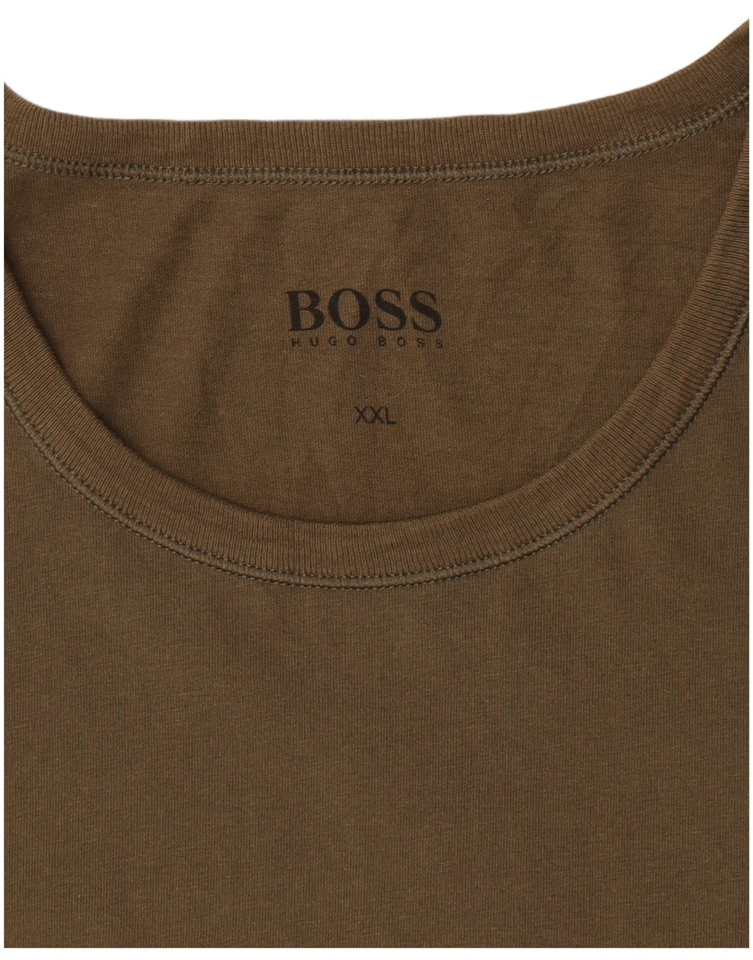 Hugo Boss Herre T-Shirt Top 2XL Khaki
