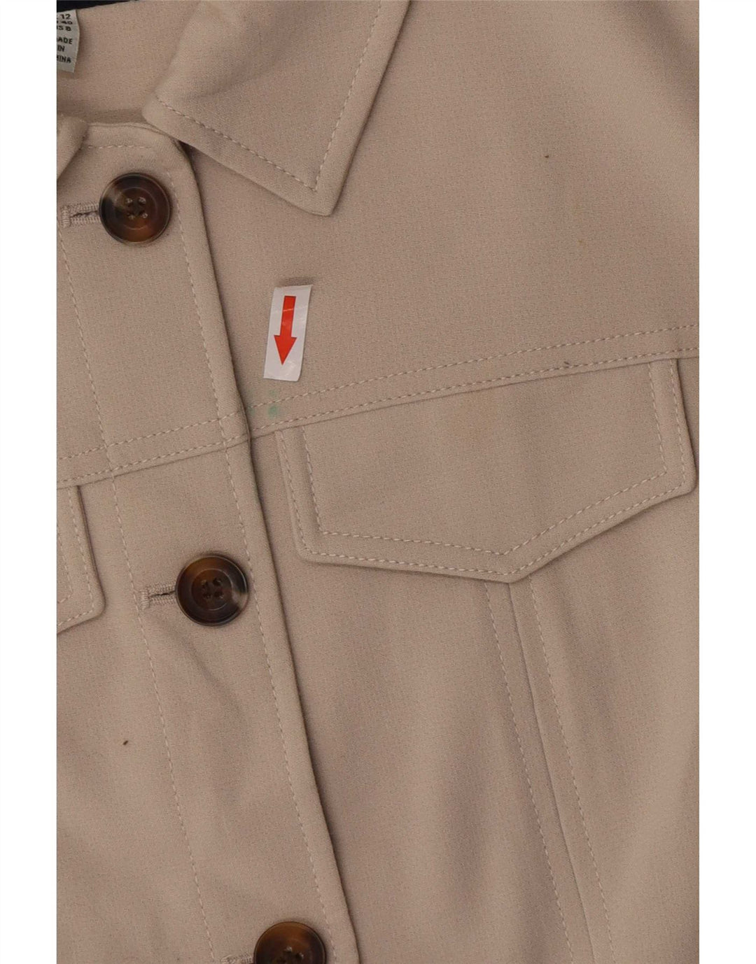 Joules Womens Utility Jacket UK 12 Medium Beige Polyester