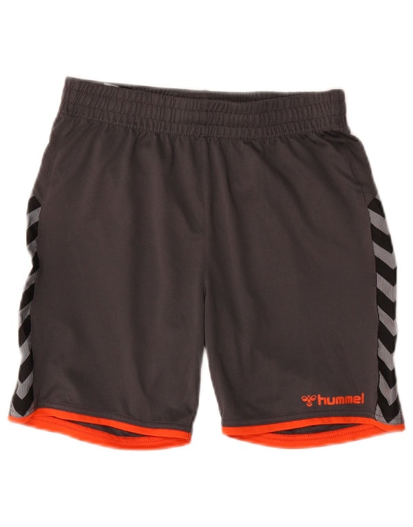 Hummel Boys Graphic Sports Shorts 13-14 år Grå Colourblock Polyester