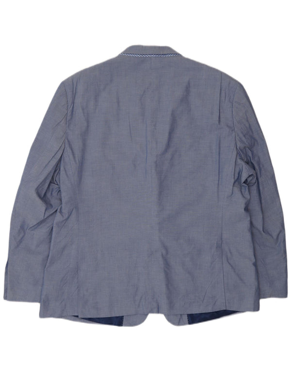 Tommy Hilfiger Herre 2 Button Blazer Jacket UK 46 3XL Blå Bomuld