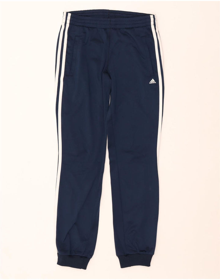 ADIDAS Dame Climalite træningsdragt Bukser Joggers UK 4/6 XS Navy Blue