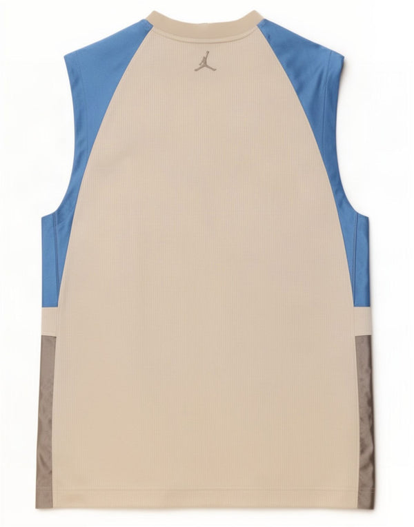 Jordan Herrevest Top UK 39/41 Medium White Colourblock Polyester