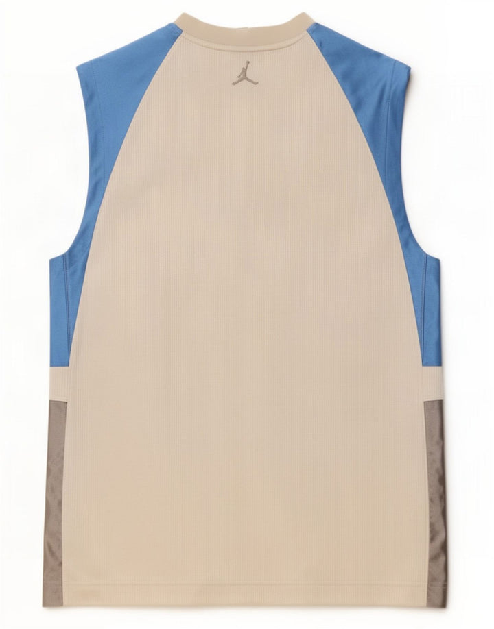 Jordan Herrevest Top UK 39/41 Medium White Colourblock Polyester