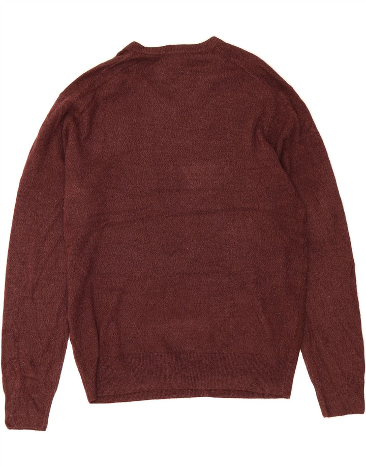 DOCKERS Mens V-Neck Jumper Sweater Large Brown Acrylic Vintage Dockers and Second-Hand Dockers from Messina Hembry 