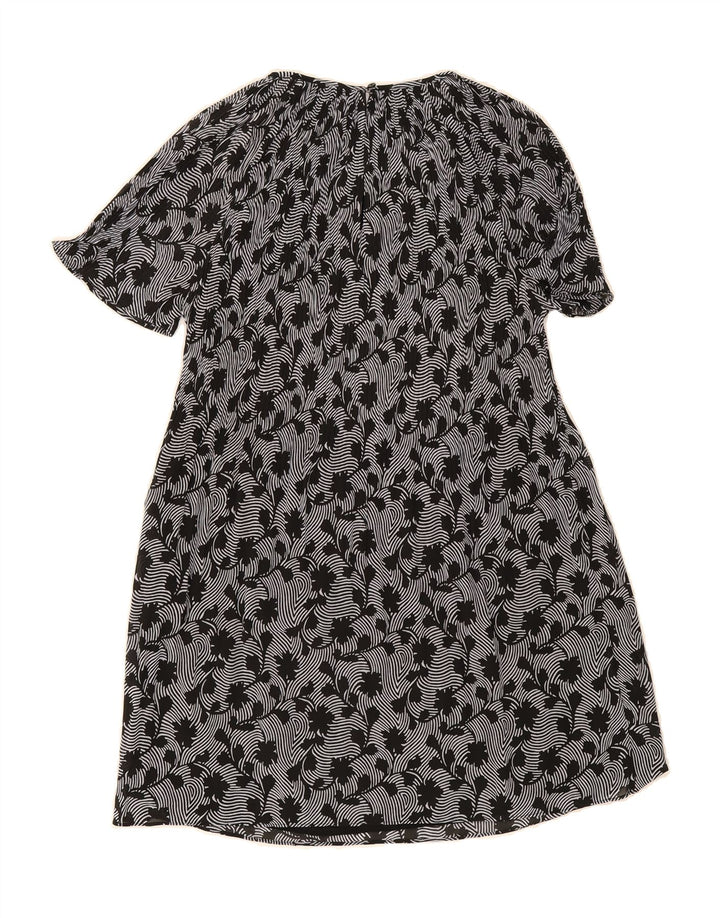 MICHAEL KORS Womens Basic Dress UK 16 Large Black Floral Polyester Vintage Michael Kors and Second-Hand Michael Kors from Messina Hembry 