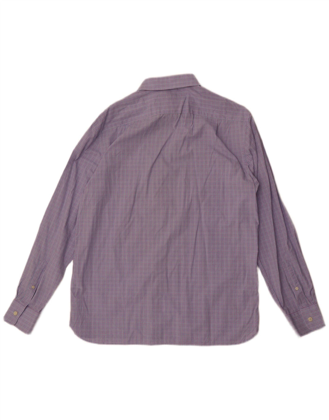 Jaeger Herre klassisk skjorte str. 16 Large Blue Check Cotton