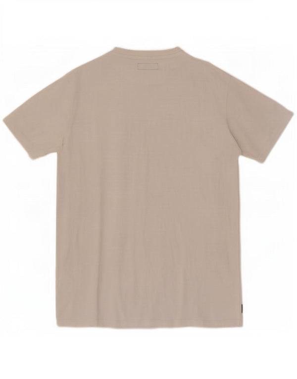 Replay Herre Grafisk T-Shirt Top Medium Hvid Bomuld