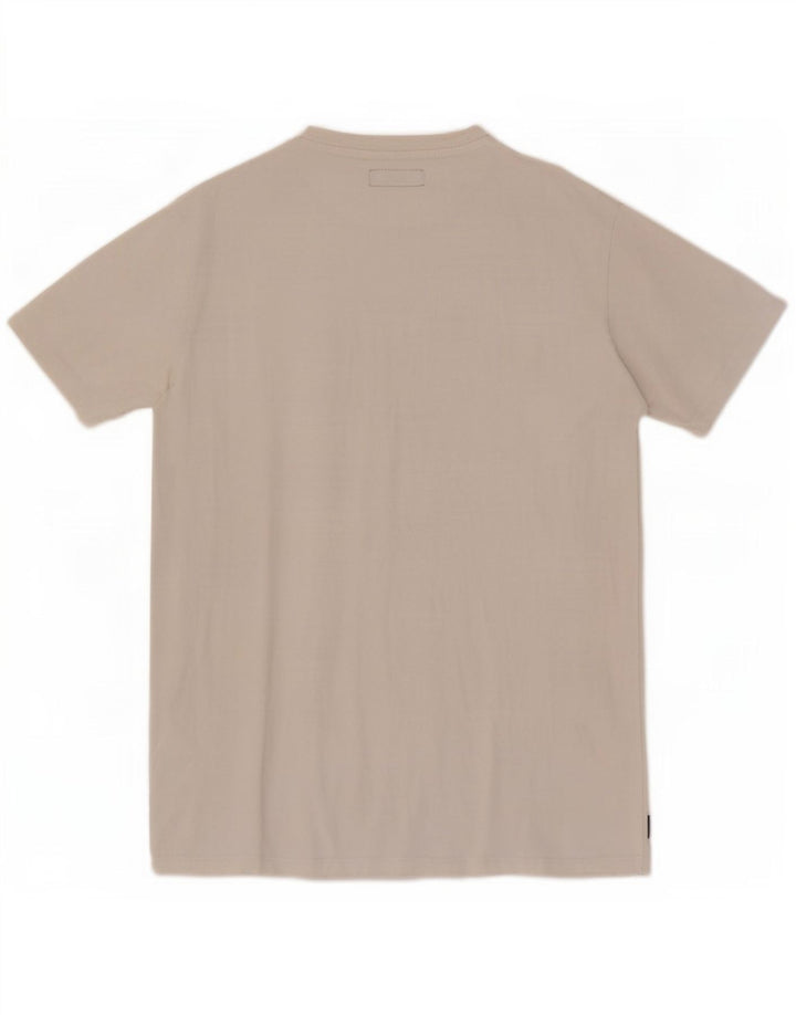 Replay Herre Grafisk T-Shirt Top Medium Hvid Bomuld