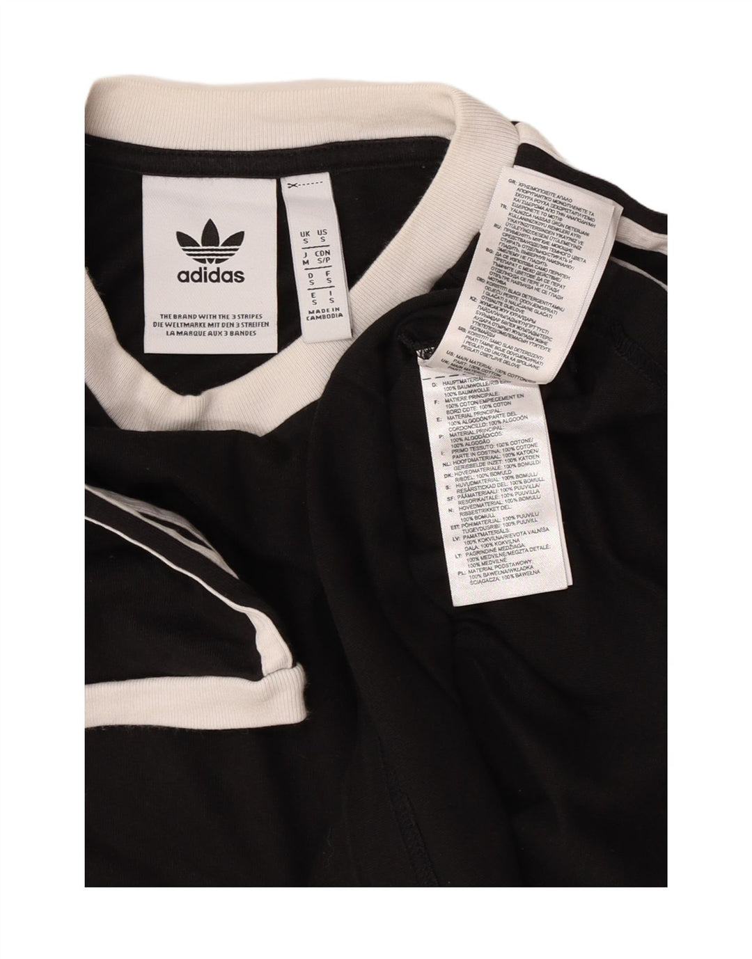 Adidas herre T-shirt top lille sort bomuld