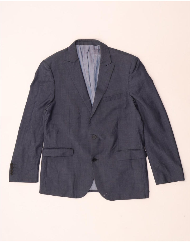 Dkny Herre 2-knaps blazerjakke UK 42 XL Marineblå Uld