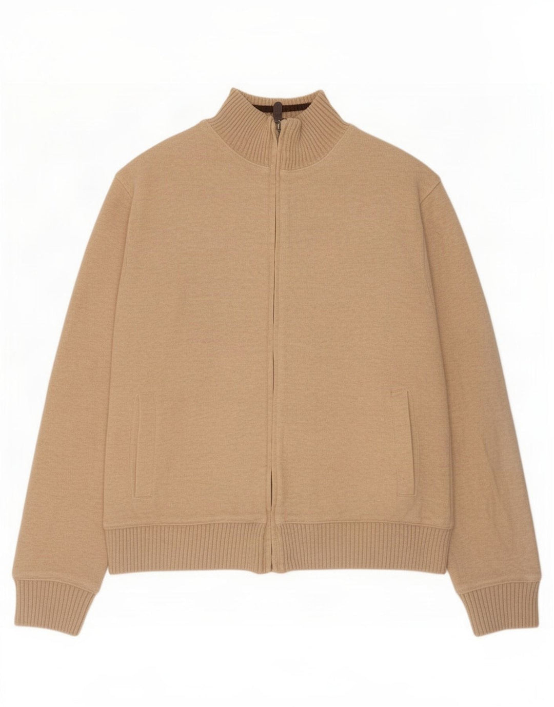 Marks & Spencer Herre Blue Harbor Sherpa Træningsdragt Topjakke Stor Beige