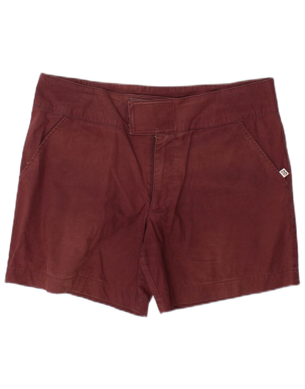 Puma Chino Shorts til kvinder UK 14 Large W34 Bourgogne bomuld