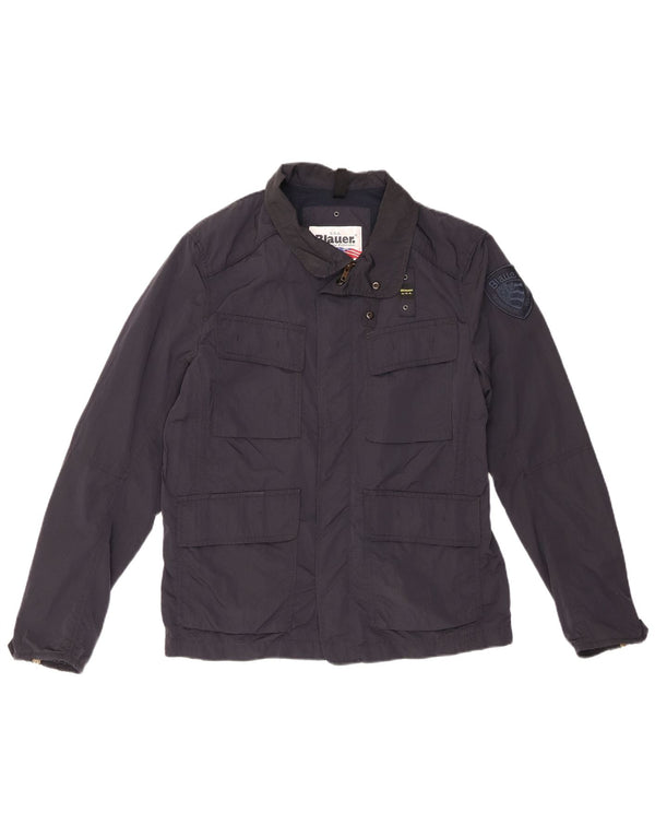 Blauer Herre Utility Jacket UK 40 Large Navy Blue Polyamide